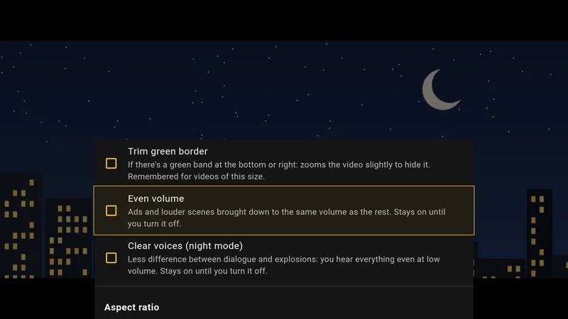 Even volume and clear voices, right from the player